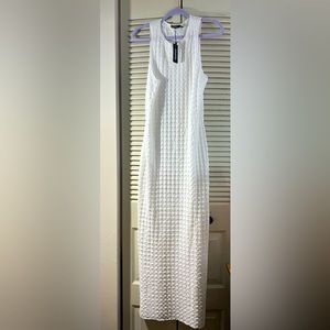 White bodycon dress size 12